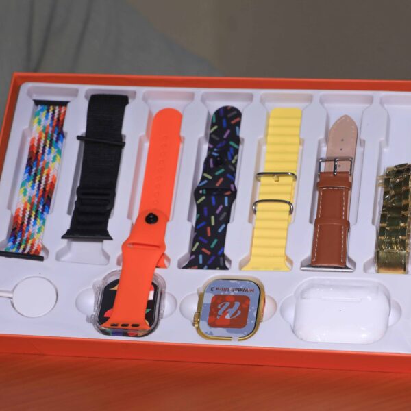 MVP- smart watch with 7 different straps in Rendom Colou